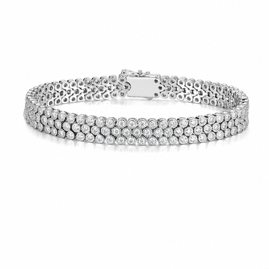 Simple, Elegant and Versatile: Moissanite 925 Sterling Silver Bracelet