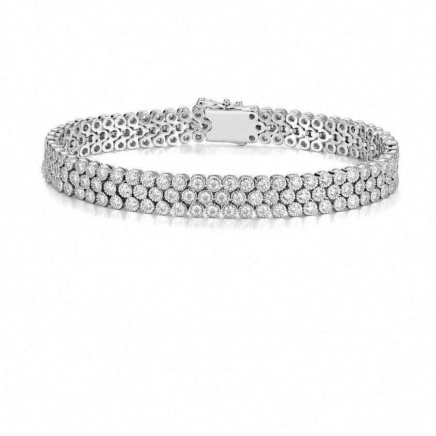Simple, Elegant and Versatile: Moissanite 925 Sterling Silver Bracelet
